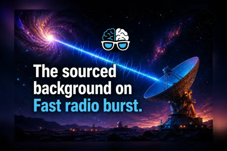 The sourced background on Fast radio burst.