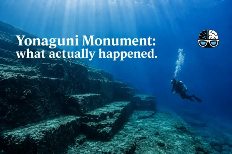 Yonaguni Monument: what actually happened.