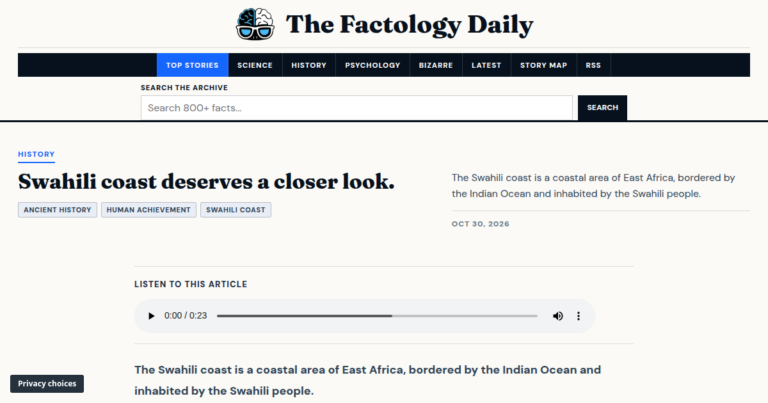 Swahili coast deserves a closer look.