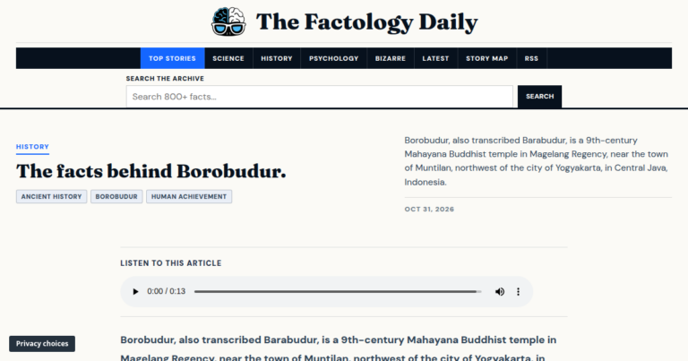 The facts behind Borobudur.