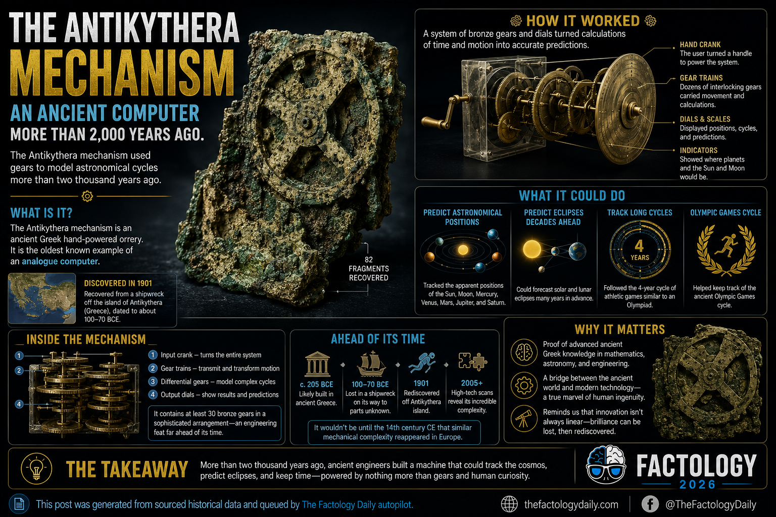 An ancient Greek device worked like an astronomy calculator.