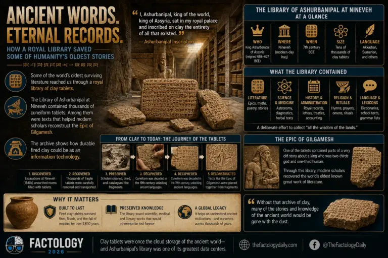 The Library of Ashurbanipal Preserved Epic Literature