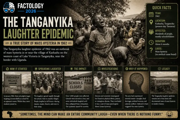 The simple version of Tanganyika laughter epidemic.